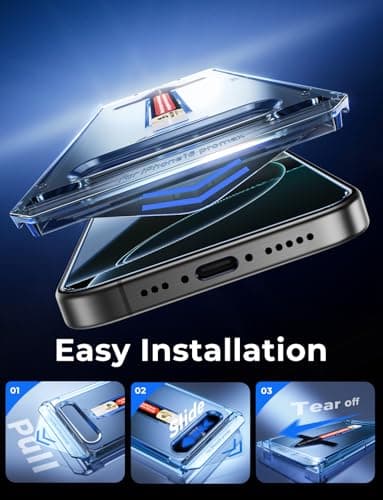 MAGIC JOHN 2 Pack for iPhone 16 Pro Max 6.9 inch Tempered Glass Screen Protector, HD Clear, Bubble Free, Easy Installation, Auto Dust-Elimination - Image 3