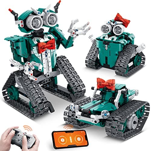 IQKidz APP/Remote Control STEM Building Kits for Kids Ages 8-12 - 3 in 1 RC Robot Car Toys, 440 Pcs Educational Science Projects, Gift Ideas for Boys Girls - Image 1