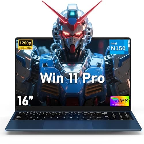 16 Inch Laptop Computer, Gaming Laptop 2025, 16GB RAM 1TB SSD, N150 Processor(Up to 3.6GHz), FHD 1920 * 1200, 180° Open, Backlit, BT4 WIFI5, Windows 11 Pro, 6000mAh/46.2Wh, Premium Navy - Image 1