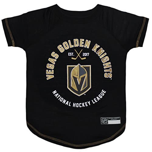 Pets First PET TEE Shirt Las Vegas Golden Knights Ice Hockey Team Dog Shirt Size: X-Large. Soft Breathable Stretchable & Washable Pet T-Shirt. Cool & Fashionable Pet Shirt for The Knights Hockey Fan - Image 1