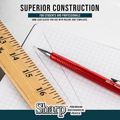 Pentel Sharp Mechanical Pencil, (0.7mm), Medium Line, Blue Barrel, Pack of 4 (P207PF4C) - Image 4