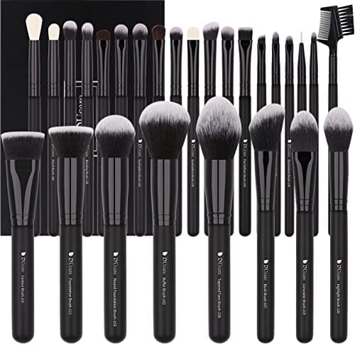DUcare Professional Makeup Brushes Set 27Pcs Makeup Brush Set Premium Synthetic Kabuki Foundation Blending Face Powder Blush Concealers Eye Shadows Brushes - Image 1