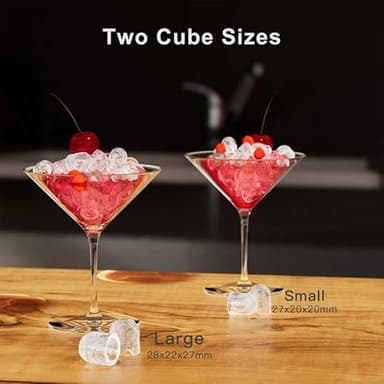 Ice Maker Countertop, Portable Ice Machine with Carry Handle, Self-Cleaning Ice Makers with Basket and Scoop, 9 Cubes in 6 Mins, 26 lbs per Day, Ideal for Home, Kitchen, Camping, RV, Black - Image 5