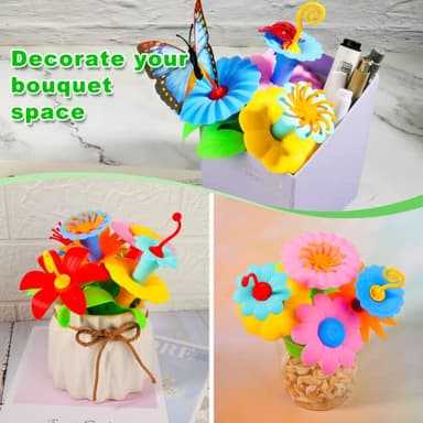 Birthday Toys Gifts for 3 4 5 6 Years Old Toddler Girls Boys, 156 PCS Insect Flower Garden Building Educational STEM Learning Pretend Play Gardening Set, Gifts for Preschool Kids Age 3+ - Image 3