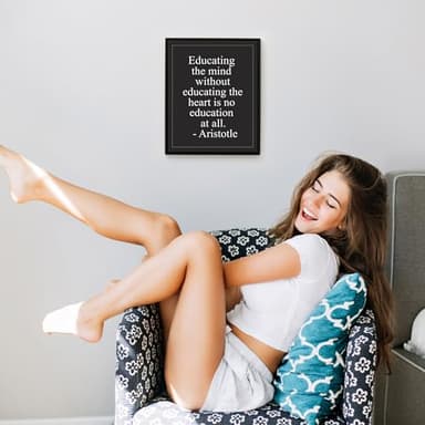 The Mind Without The Heart - Aristotle Motivational Quotes Wall Art, This Historical Modern Wall Print Design Is Ideal For Home Decor, Office Decor, Classroom Decor or Dorm Decor, Unframed - 8 x 10 - Image 3