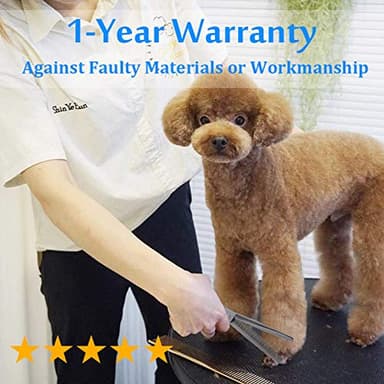 JASON 7" 50 Teeth Thinning Dog Grooming Blending Scissor, Ergonomic Pet Grooming Thinner Blender Shears Cat Trimming Texturizing Kit with Offset Handle and a Jewelled Screw, 30% Thinning Rate - Image 6