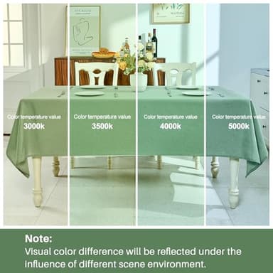IVAPUPU Textured Linen Table Cloth for Rectangle Table - Sage Green Tablecloths Rectangular Waterproof Wrinkle Free Wipeable Dining Cover for Spring Wedding Birthday Kitchen Decor, 60 x 120 Inch - Image 7