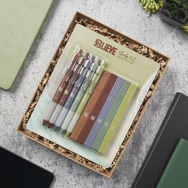 BLIEVE Aesthetic Highlighters and Gel Pens And Soft Tip, No Bleed Dry Fast Easy to Hold, for Bible Journaling Planner Notes School Office Supplies (Earthy) - Image 6