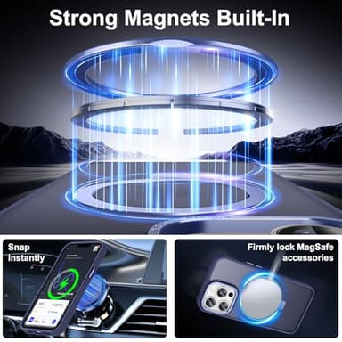 Lufanbis Magnetic for iPhone 13 Pro Max Case with Ring Stand, [10 FT Drop Protection] [Velvety Touch] Slim Translucent Matte Back Shockproof Phone Case for iPhone 13 Pro Max 6.7'', Blue - Image 2