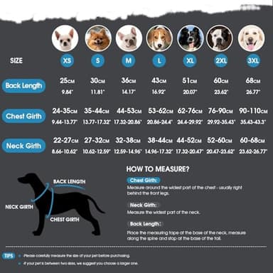 ASENKU Dog Winter Coat, Fleece Doggie Jacket Plaid Reversible Vest Waterproof Windproof Cold Weather Clothes for Small Medium Large Dogs (XXL, Blue) - Image 3