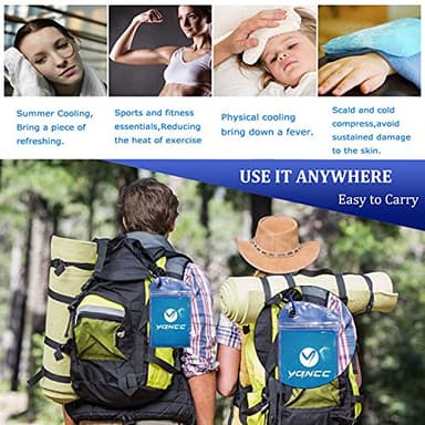 YQXCC Cooling Towels | 4 Pack 47"x12" | Ice Cool for Neck | Microfiber Soft Breathable Chilly | for Yoga, Sports, Golf, Gym, Camping, Running, Fitness, Workout & More Activities - Image 6