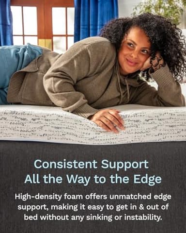 ViscoSoft 3 Inch Memory Foam Mattress Topper King - Select High Density - (Gel-Infused and Ventilated) Mattress Pad with Soft Removable Bamboo-Rayon Cover - Image 5