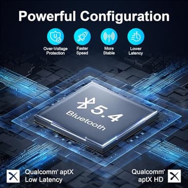 Ultra Xmagpot Bluetooth 5.4 Transmitter Receiver - CNC Aluminum & Ceramic Glass | Dual Link for 2 AirPods/Headphones | aptX Adaptive/HD Audio | Wireless Transmitter for Airplane/TV/Car/Gym - Image 5