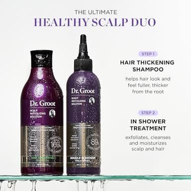 Dr. Groot Hair Thickening Shampoo, Korean Hair Care with Biotin, Rosemary Oil to Help Volumize Thinning, Damaged Hair, Hydrate Hair and Scalp, Biotin Shampoo, Scalp Revitalizing Solution - Image 3