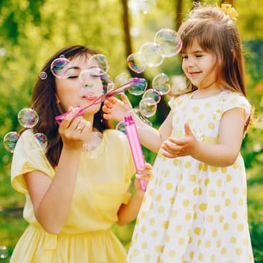 Bubble Wand, 48 Pcs Bubble Wands Bulk in 6 Colors, Bubble Party Favors for Kids, Summer Toys, Indoor Outdoor Activity, Themed Birthday, Wedding, for Girls & Boys - Image 6