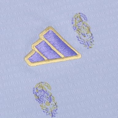 adidas Men's Go-to Resort Button Down Polo Shirt, Blue Spark - Image 4