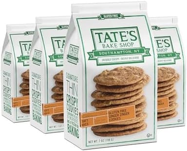 Tate's Bake Shop Gluten Free Ginger Zinger Cookies, 4 - 7 oz Bags - Image 3