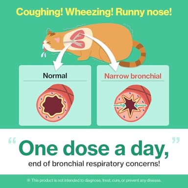 Dr.by Cat Breath Bronchial Supplements Cat Sneezing Treatment Asthma Cold Cough Nose Relief Respiratory&Immune Support with TF-343-30 lickable Formula Individually Packaged, Chicken (1 Pack (8.5OZ)) - Image 3