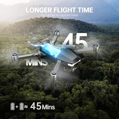 GPS Drone with Camera 4K, Under 249g, 45 Mins Flight, Brushless Motor, Light, Auto Follow, Tap Fly & Circle Fly, One Key Start, Foldable Drone for Adults Beginners - Image 5