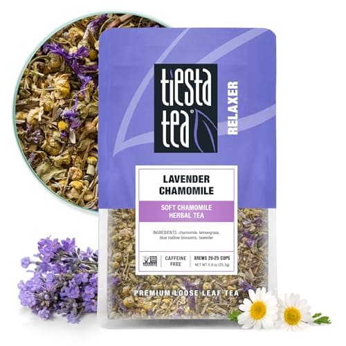 Tiesta Tea - Lavender Chamomile Herbal Tea, Loose Leaf, Calming Blend with Chamomile, Lavender, and Lemongrass, Caffeine-Free Herbal, Great for Hot or Iced, Resealable Pouch, 25 Cups, 0.9 Ounce - Image 1