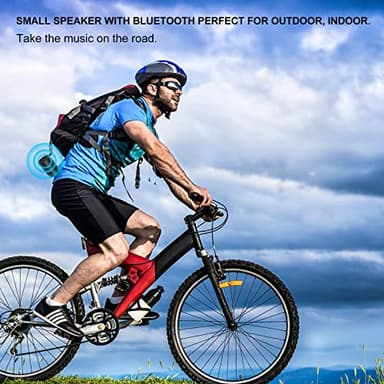 Bluetooth Speaker,5.3 Bluetooth Speakers Wireless,TWS Stereo Pairing,Built in Mic,360 HDSound,IP65 Waterproof Speaker,Support TF Card, for Home/Party/Outdoor/Beach, Gift for Men/Women-Black - Image 6