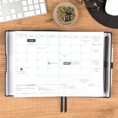 AT-A-GLANCE Foundation Planner, Undated Inspiration Journal, Set Goals, Track Progress, Create Habits, Weekly & Monthly, Small, 5-3/4" x 8-1/4", Blue (FD-200-20) - Image 3