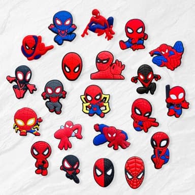 40Pcs Cute Hero Shoe Charms for Croc, Cartoon Shoe Decoration for Shoes Bracelet Wristband Clog Sandals Birthday Party Favors - Image 2
