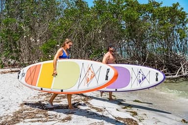 Polar Outdoors by Roc Inflatable Stand Up Paddle Board with Premium SUP Paddle Board Accessories, Wide Stable Design, Non-Slip Comfort Deck for Youth & Adults (Sunrise) - Image 6