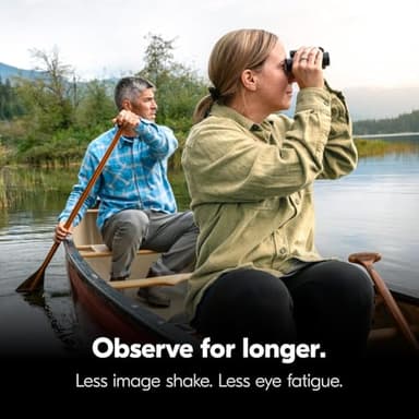 Nikon STABILIZED S 10x25 Binoculars - Optical Image Stabilization, Blur-Free View, Waterproof Design, 10x Magnification for Hunting, Birdwatching & Outdoor Activities - Image 4