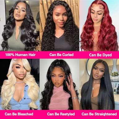 Rao 3 Bundles Body Wave Human Hair 12A Body Wave Human Hair Bundles 100% Unprocessed Brazilian Virgin Hair Double Weft Quick Weave Bundles Human Hair Extensions For Women 26 28 30 Inch Natural Black - Image 5