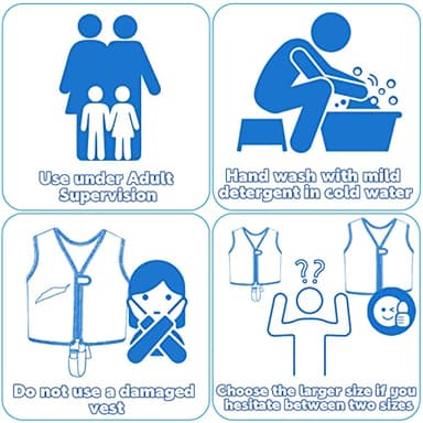 Pottwal Swim Vest for Kids - Swim Jacket for 1-2 Years (24-33LBS) - Buoyancy Aid Made of Neoprene & EPE - with Adjustable Crotch Strap - Purple - Image 5