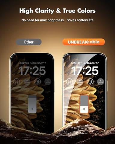 UNBREAKcable Privacy Screen Protector for iPhone 15 Plus, Anti-Spy Shatterproof Tempered Glass [True 28°Anti Spy] [9H Hardness] [Easy Installation Frame] Black Protector for iPhone 6.7" - 2 Pack - Image 8