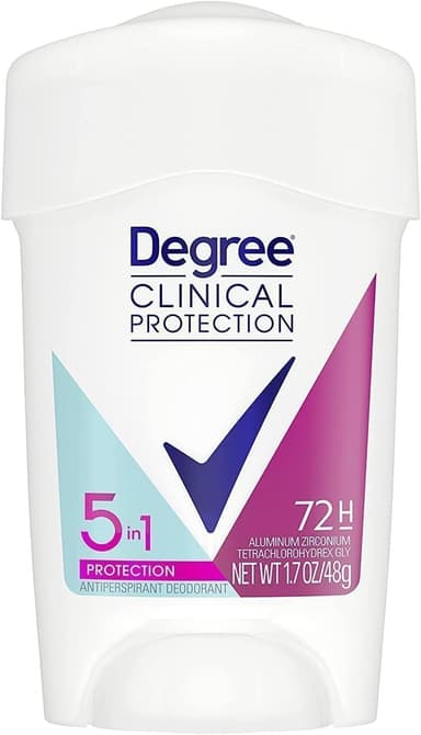 Degree Clinical Protection Antiperspirant Deodorant 72-Hour Sweat & Odor Protection 5-in-1 Antiperspirant for Women 1.7 oz - Image 2