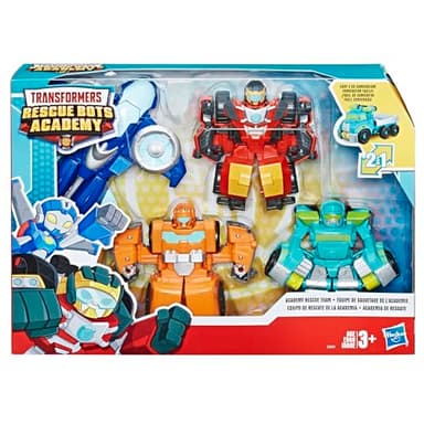 Playskool Heroes Transformers Rescue Bots Academy Rescue Team Pack, 4 Collectible 4.5" Converting Action Figures, Toys for Kids Ages 3 & Up (Amazon Exclusive) - Image 4