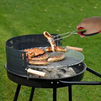 HINMAY Stainless Steel Scissor Tongs 10-Inch and 12-Inch Set, Set of 2 - Image 6