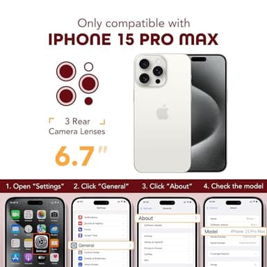 TIESZEN for iPhone 15 Pro Max Case, Compatible with MagSafe, Built-in Privacy Screen Protector and Camera Protection, Anti Spy Full Body Dustproof Shockproof Hard Phone Case 6.7", Pink - Image 8