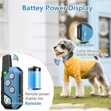 Shock Collar for Dogs, Dog Training Collar with Remote Control for 2 Dogs, 3 Training Modes with Beep, Vibration and Satic, Waterproof, Rechargeable E Collar for Large Medium Small - Image 3
