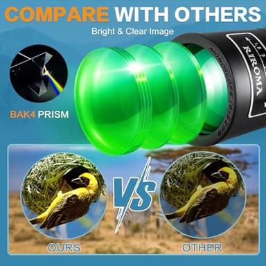 16X52 HD Monocular Telescope,High Power Compact Monoculars for Adults Kids, HD Monocular Scope for Bird Watching Hiking Concert Travelling - Image 3