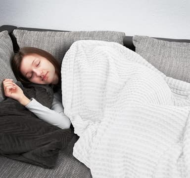 Utopia Bedding White 100% Cotton Waffle Blanket 300 GSM [King - 90x108 Inch] Soft Lightweight Breathable Bed Blanket for All Season - Image 8