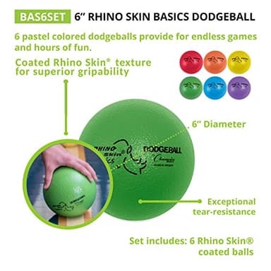 Champion Sports Rhino Skin Basic Dodgeball Set, 6" - Image 10