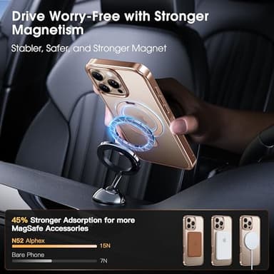 Alphex Desert Titanium for Magnetic iPhone 16 Pro Max Case with Invisible Stand, Polished Titanium Match for iPhone, 16FT Military Drop Protection, Shockproof Phone Ring Slim Cover 6.9 inch, Gold - Image 4