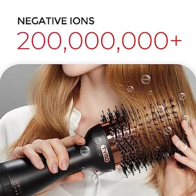 TYMO Hair Dryer Brush Blow Dryer Brush in One, 4 in 1 Ionic Hairdryer and Styler Volumizer with Oval Titanium Barrel, Hot Air Straightener for Smooth Frizz-Free Blowout, Gold - Image 3