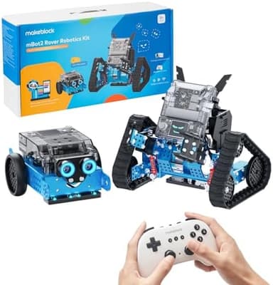 Makeblock mBot2 Rover Emo Robot Programming for Kids, Interactive Robotics Kit Learning and Outdoor Play, Remote Control Coding for Kids 8-12 and up, STEM Educational Building Toys Gifts - Image 2