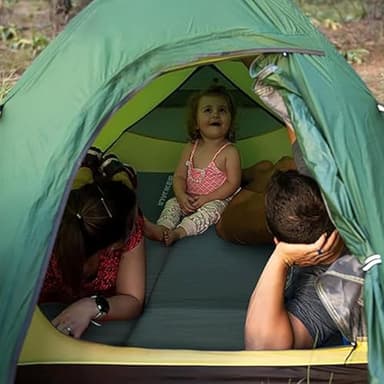 3.15" Self Inflating Camping Sleeping Pad, Ultra-Thick Elasticity Foam Fast Inflating 4-Season Insulated Durable Camping Mat Air Mattress with Pillow, for Tent, Car, Camping, Traveling, Green - Image 9