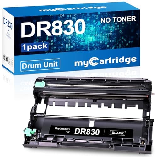 myCartridge Compatible DR830 Drum Unit Replacement for Brother DR830 DR-830 Drum forHL-L2460DW DCP-L2640DW HL-L2405W MFC-L2820DW HL-L2400D HL-L2480DW MFC-L2820DWXL Printer( Black 1 Pack,No Toner) - Image 1