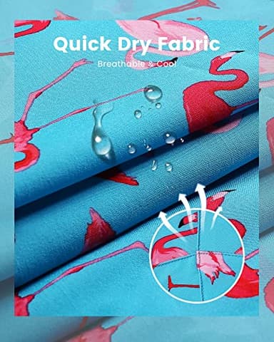 maamgic Swim Trunks Men 2 in 1 Mens Bathing Suit 7 Inch Quick Dry Mens Swimming Trunks with Zipper Pockets - Image 4