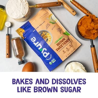 Pyure Organic Brown Sweetener | Brown Sugar Substitute | Zero Carb, Zero Sugar, Zero Calorie | Measures and Bakes Like Brown Sugar | Plant-Based for Keto Friendly Food | 12 Oz - Image 6