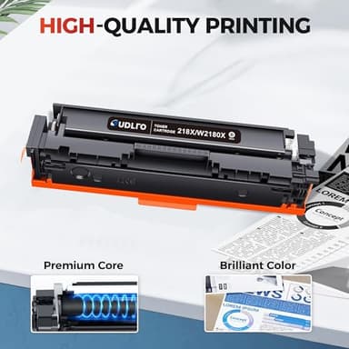 218X Toner Cartridges 4 Pack -218A MFP 3301fdw Toner Replacement for HP 218A 218X Work with Color Laser Pro 3301FDW 3301CDW 3201DW 3301SDW Printer Ink, 218X W2180X (No Chip, Black Cyan Yellow Magenta) - Image 6