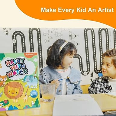 YPLUS Paint with Water Books for Toddlers, Art Craft Toys Watercolor Painting Paper for Kids Gift for Drawing with Brush - 3 Themes - Image 6