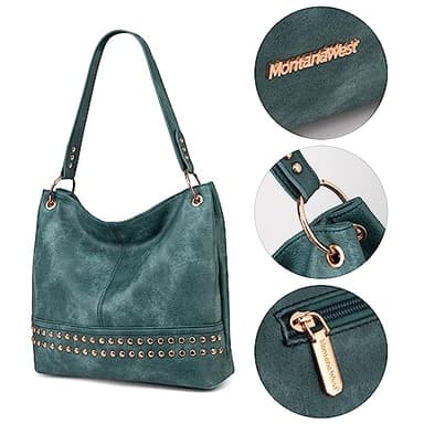 Montana West Large Hobo Bag Leather Purses and Handbags for Women Top Handle Shoulder Satchel Handbags Leather Tote Purse for Women MWC-047DTQ - Image 4